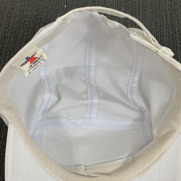 Vintage Boston MA Baseball Hat Unisex OSFA White Adjustable Long Brim No Problem - Picture 15 of 17